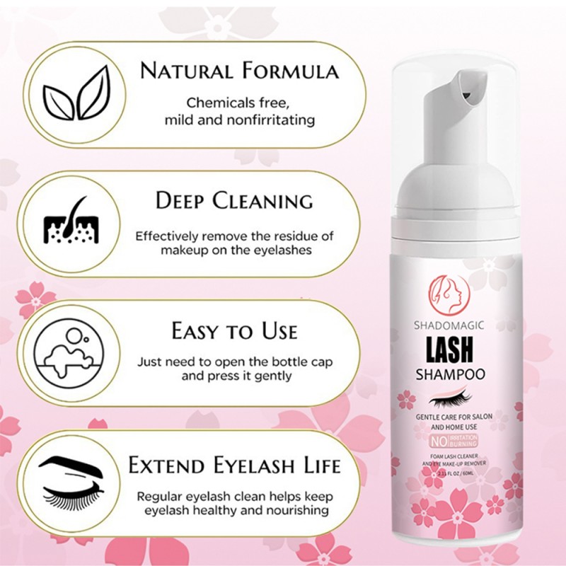 Eyelash Cleaner Supplier - Private Label 60ml Non-Irritating