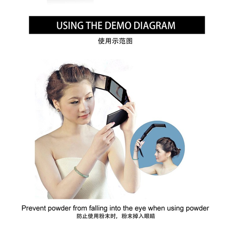 Makeup Mirror Supplier - 2021 Portable Tri Folding Vanity