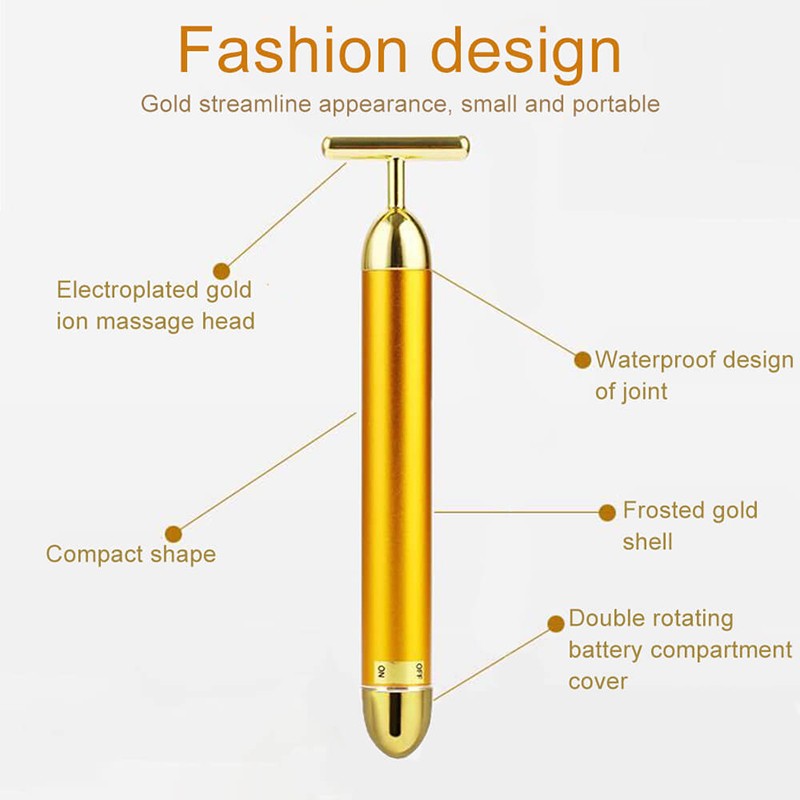 Facial Roller Manufacturer - Private Label 24K Gold Electric
