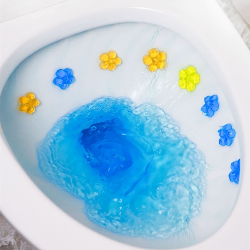 Bathroom Cleaner Gel Supplier - Aromatic Detergent Deodorant Flower Stamp Gel