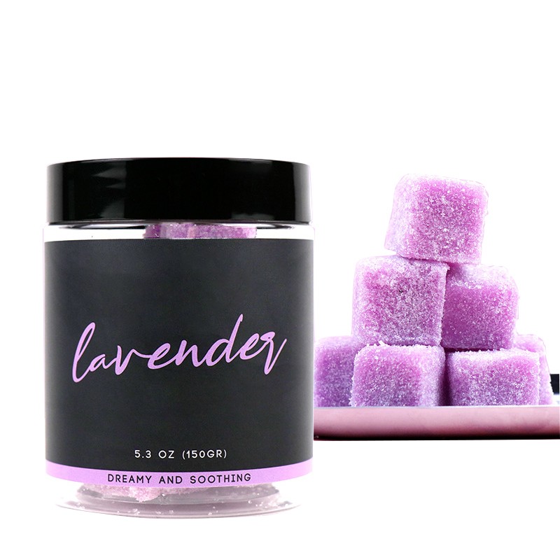Body Scrub Manufacturer - 2022 OEM Custom Lavender Fruit Sugar Cubes SPA