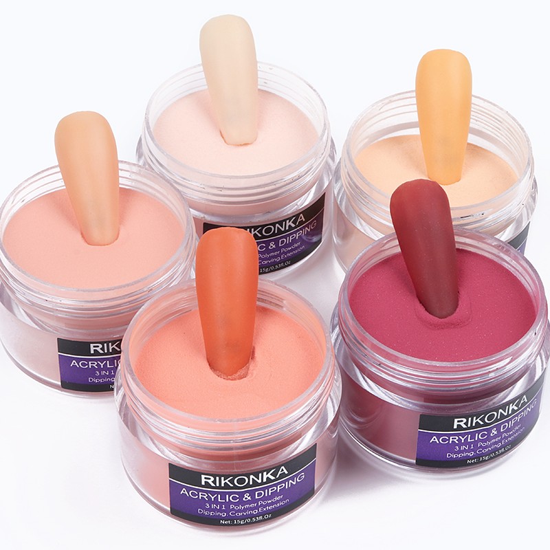 Acrylic Powder Manufacturer - Professional 15g Nude Orange DIY Crystal Carving