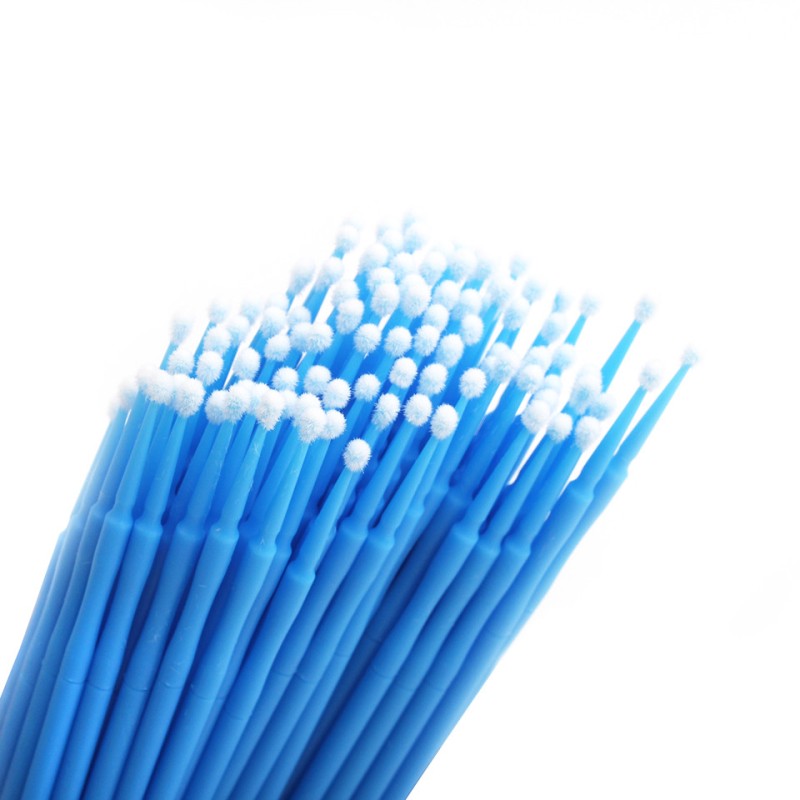 Microbrush Eyelash Tools Factory - 100Pcs Disposable Lash Removing Swab Plastic
