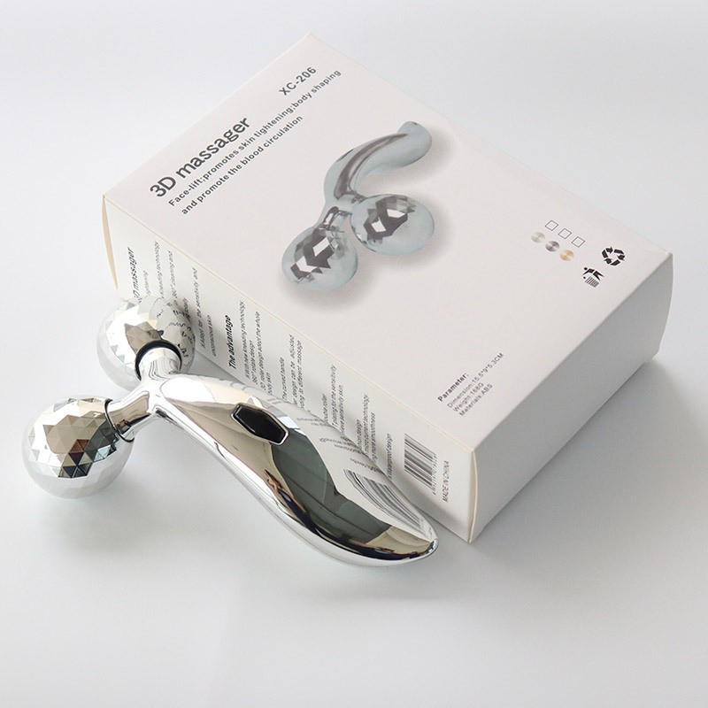 Facial Massager Supplier - 3D 360 Degrees Magnetic Double Ball Roller Lifting