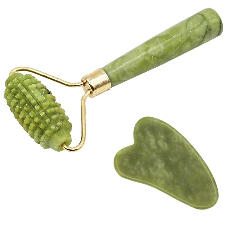 Gua Sha Tool Set Manufacturer - Wholesale Custom Logo Green Xiuyan Stone Jade