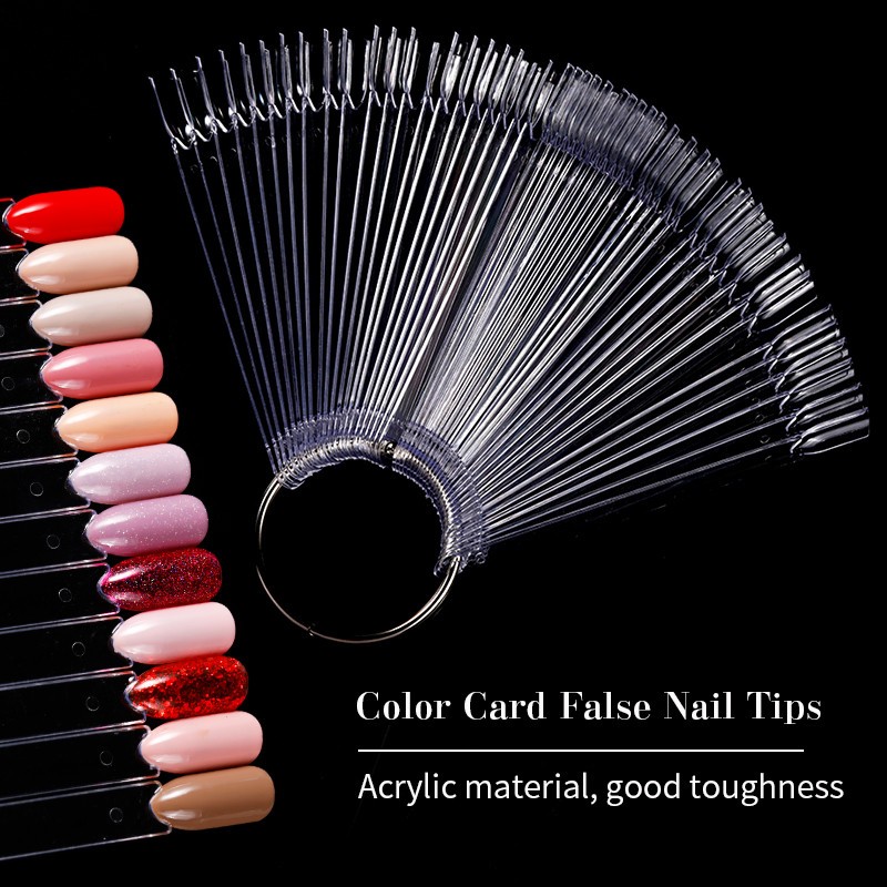 Nail Tips Manufacturer - Oval Chart 50 Tips Acrylic Artificial Full Cover
