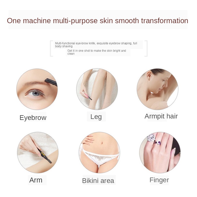 Eyebrow Trimmer Factory - 2022 Portable Mini Electric Painless Hair Removal