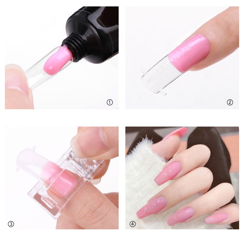 Nail Clips Supplier - Hot Selling Polygel Quick Building Plastic Clip