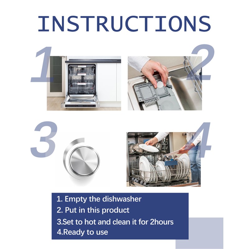 Dishwasher Tablet Manufacturer - Removes Limescale Household Powerful Safe Sheet