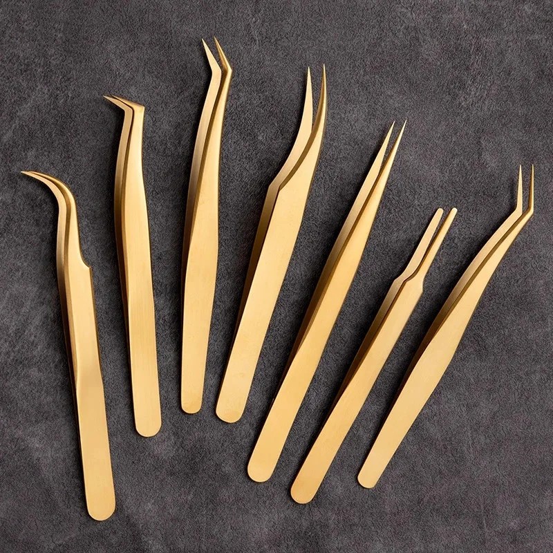 Eyelash Tweezers Manufacturer - Wholesale Stainless Steel Gold
