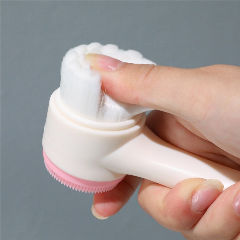 Facial Brush Supplier - 2 in 1 Silicone Manual Cleansing