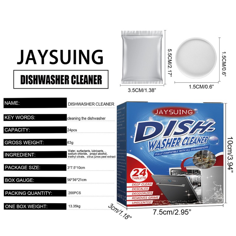 Dishwasher Tablet Manufacturer - Removes Limescale Household Powerful Safe Sheet