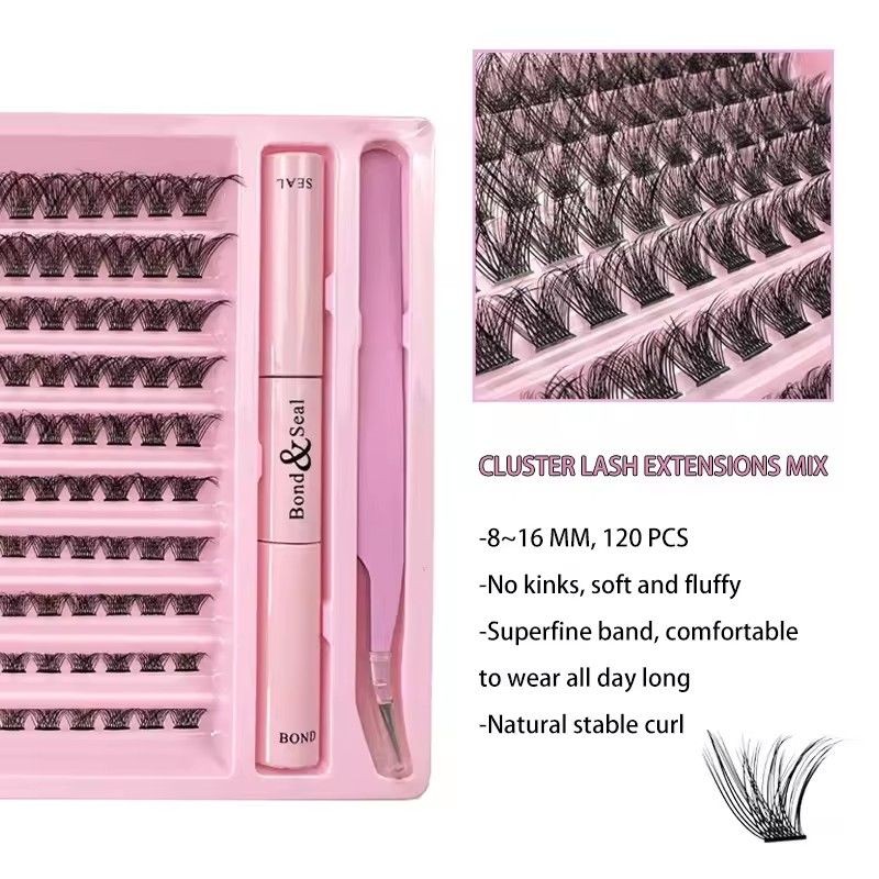 Eyelash Adhesive Supplier - Waterproof Hot Melt Self Extension Cluster Lashes