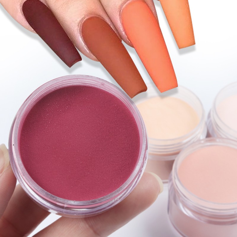 Acrylic Powder Manufacturer - Professional 15g Nude Orange DIY Crystal Carving