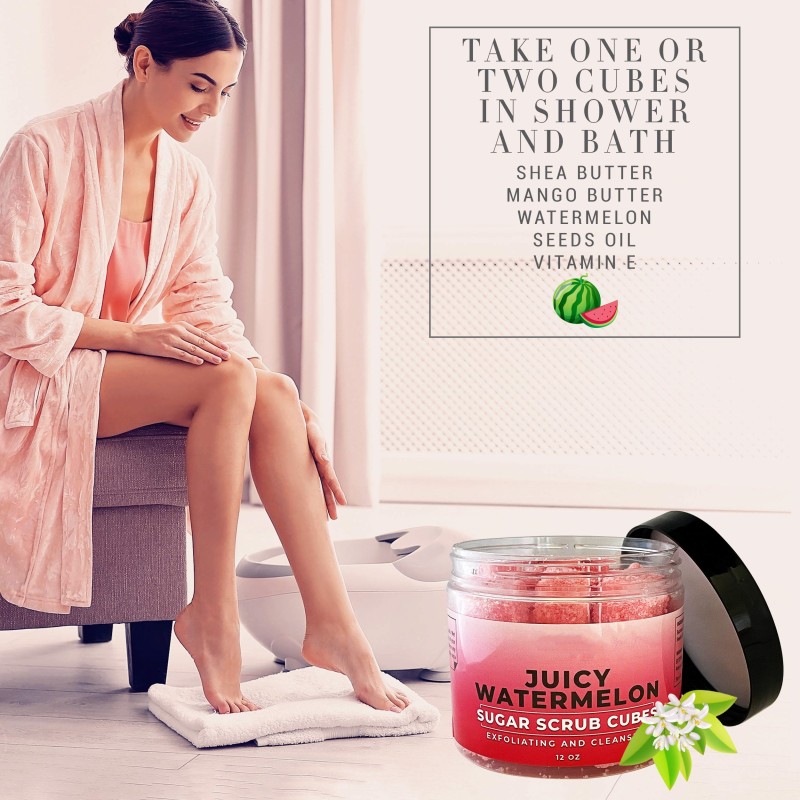 Body Scrub Manufacturer - Shea Butter Watermelon Cubes