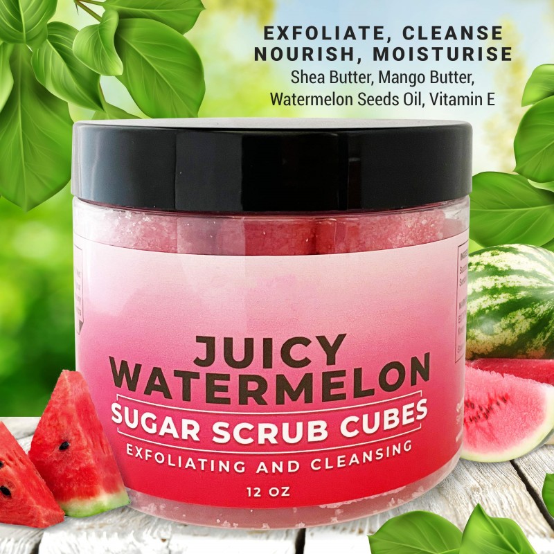 Body Scrub Manufacturer - Shea Butter Watermelon Cubes