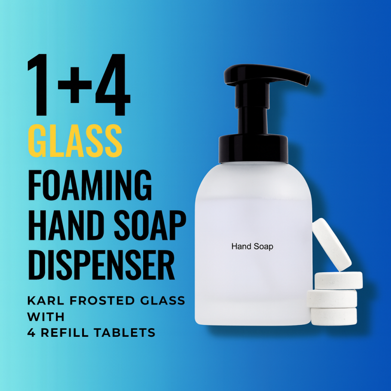 Foaming Soap Dispenser Factory - Natural Eco Friendly 4 Refill Tablet Kit