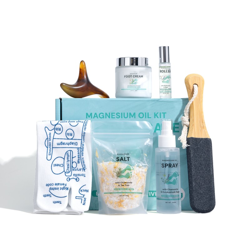 Foot Care Set Factory - OEM ODM 7PCS Magnesium Oil Spray Bath Salts