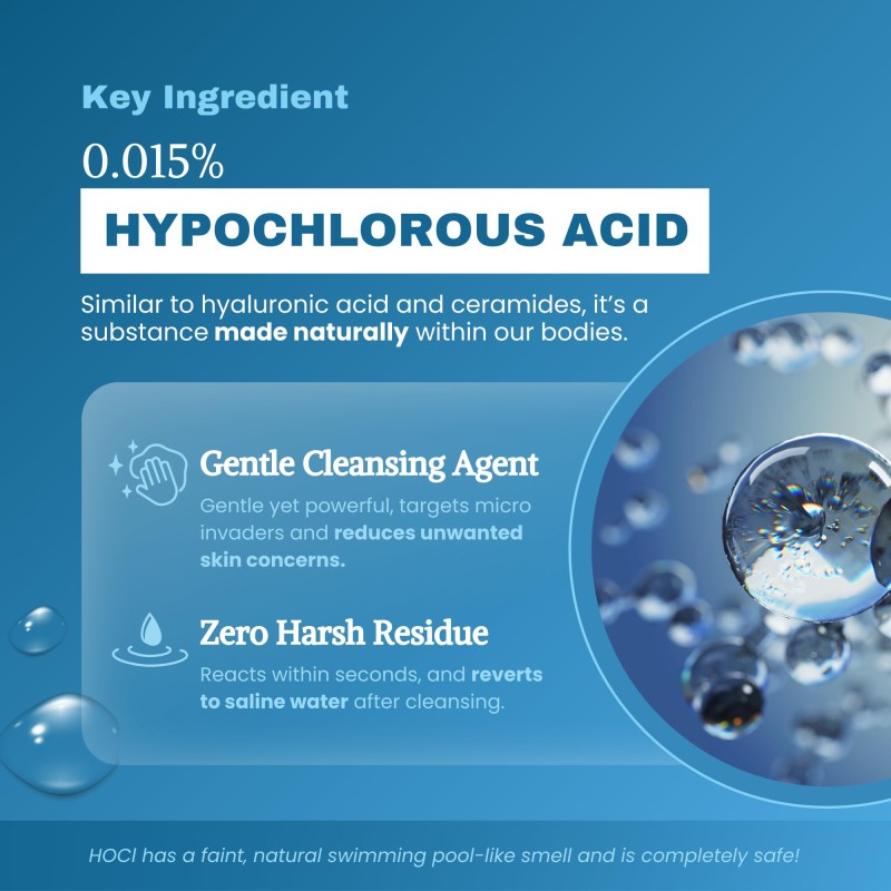 Skin Toner Manufacturer - 0.015 HOCL Antibacterial Hypoallergenic Sensitive