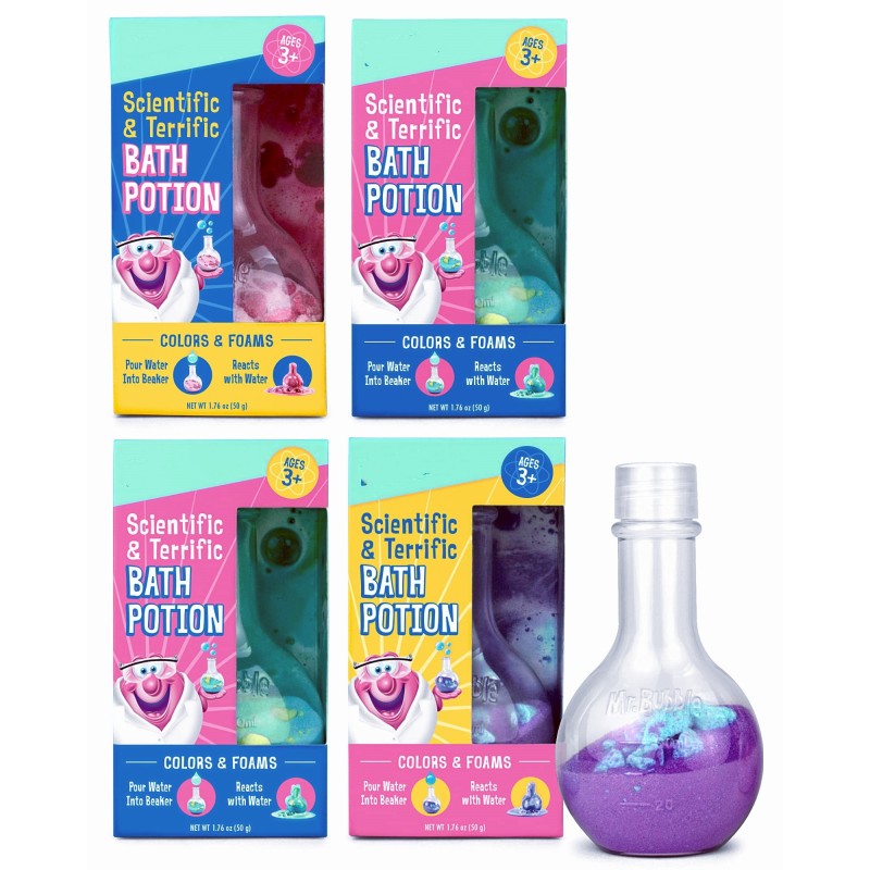 Bath Toys Supplier - 4 Pack Colorful Magical Nontoxic Fizzes Tub