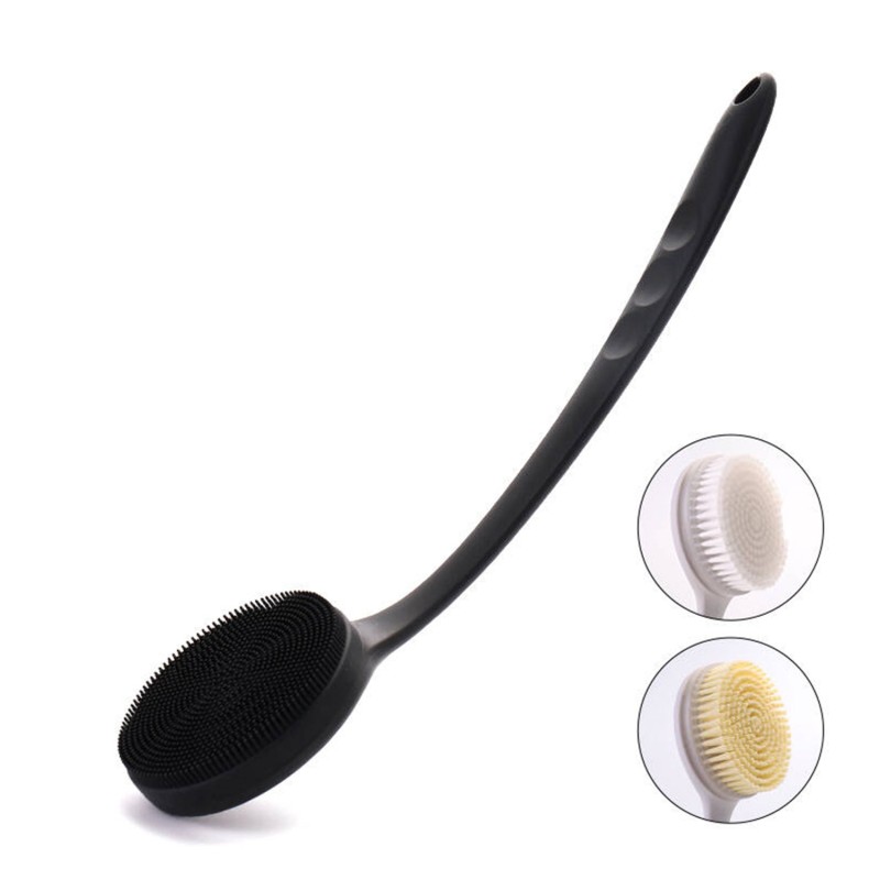 Body Scrubber Supplier - Long Handle Silicone Exfoliating