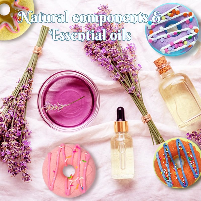Bathbombs Gift Set Manufacturer - Natural 4 Scents Organic Donut Ladies