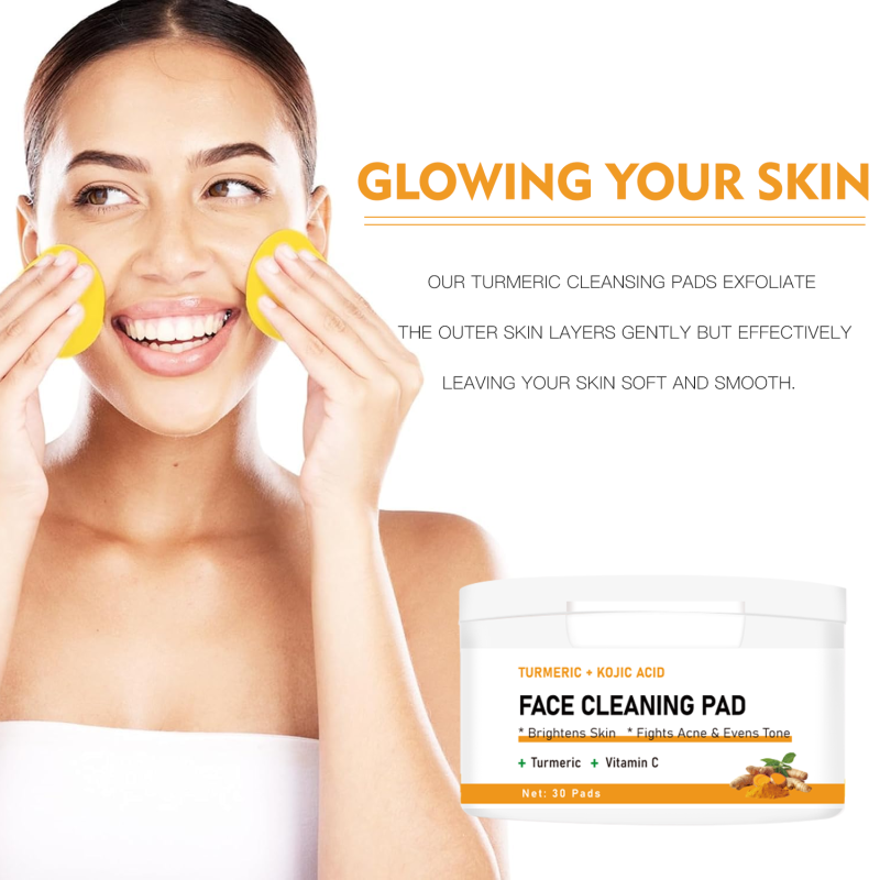 Cleansing Pads Manufacturer - Kojic Acid Turmeric Glow