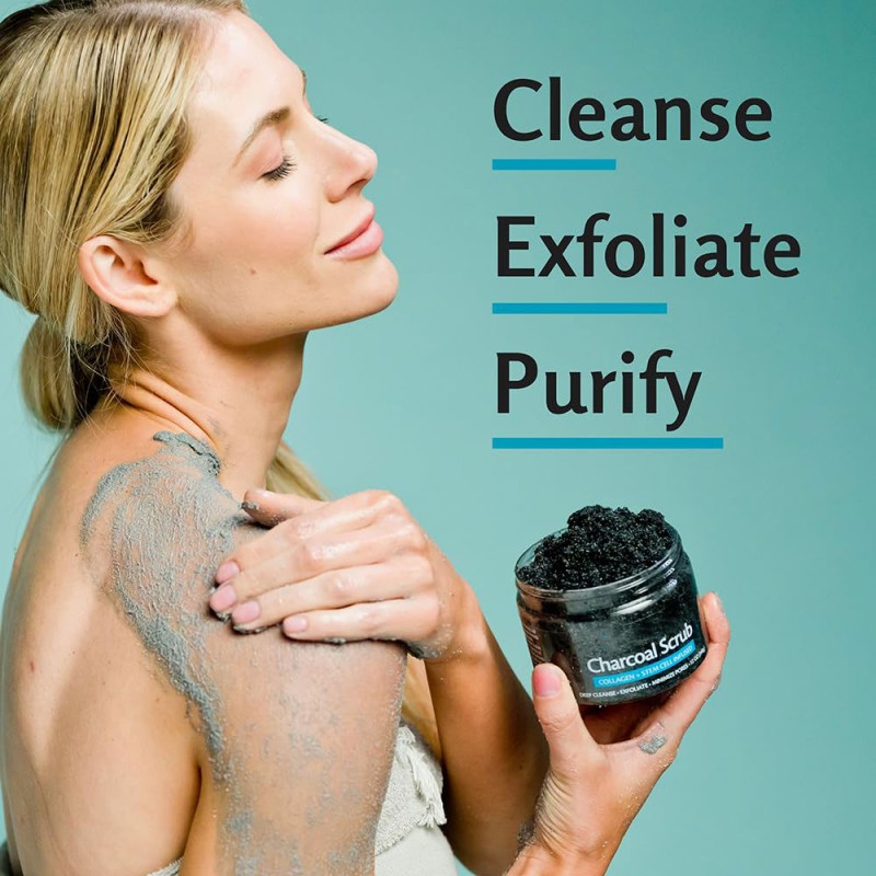Charcoal Scrub Supplier - Salt Smoothing Collagen Stem