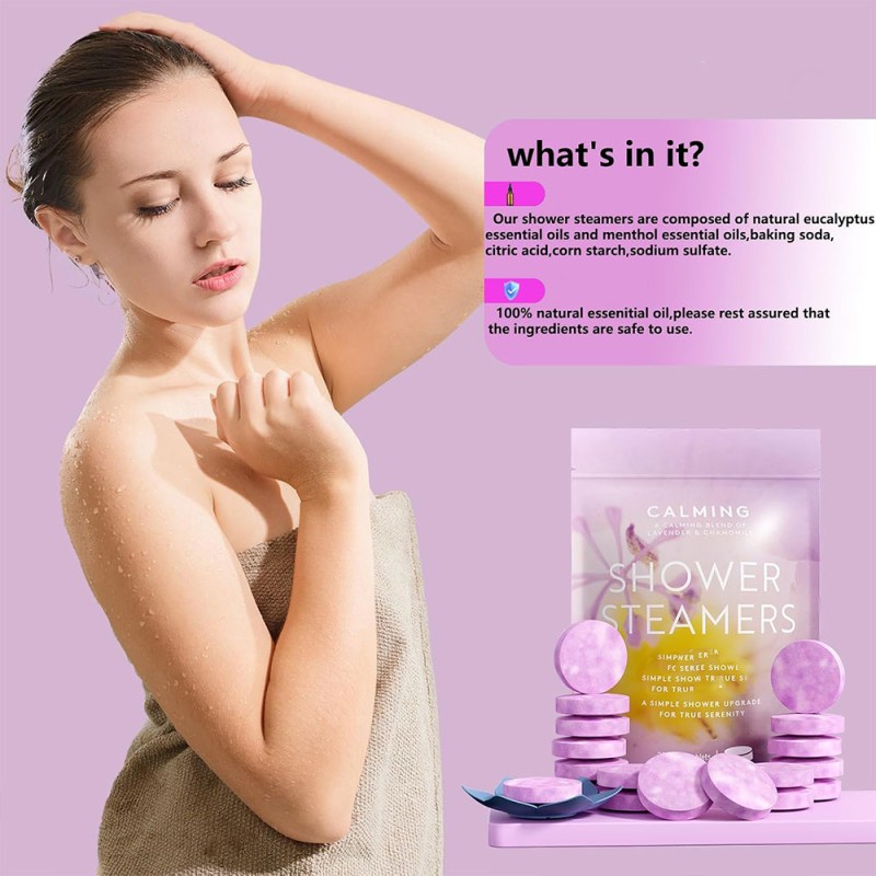 Shower Tablets Manufacturer - Natural Stress Relief Lavender Relaxation