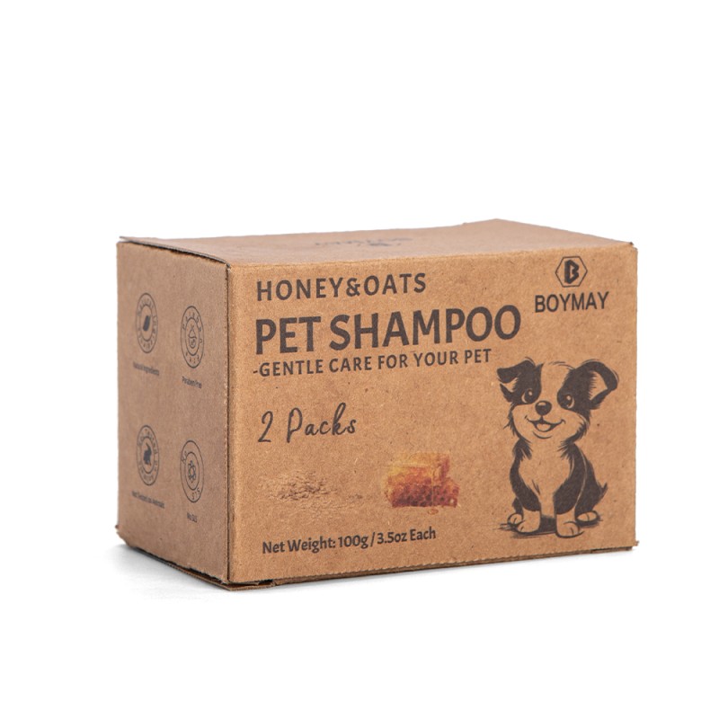 Dog Shampoo Bar Manufacturer - Custom 2 Pack Pet Hair Care Honey Oats