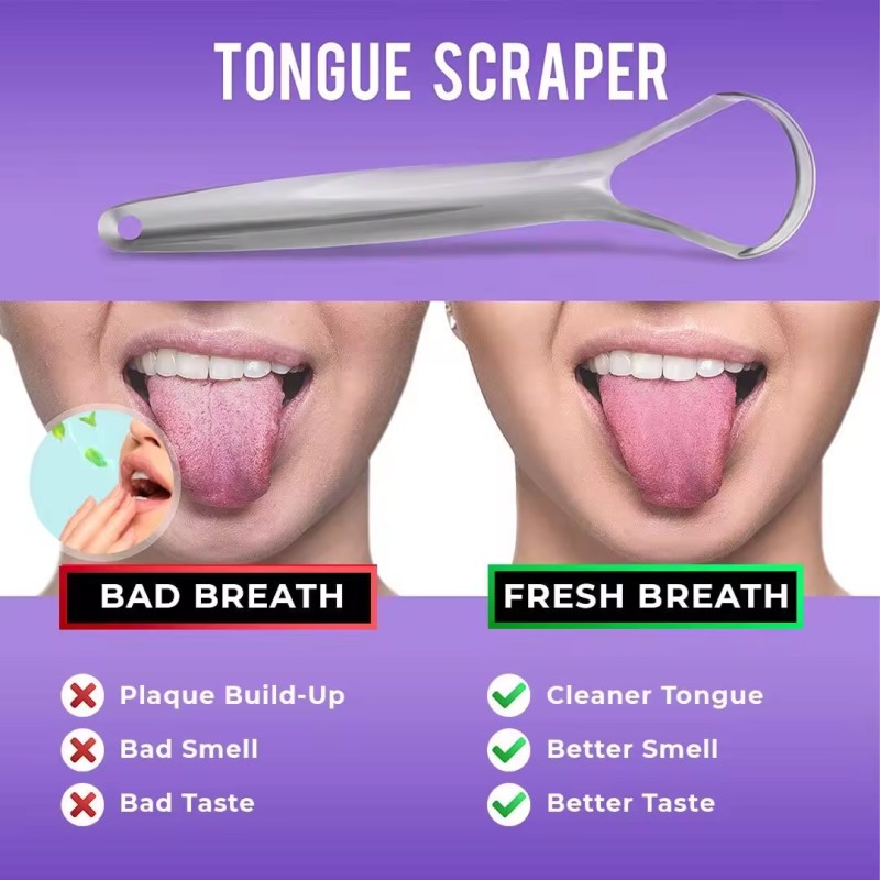 Tongue Cleaner Set Supplier - High Quality New Clean Eco Friendly Stainless