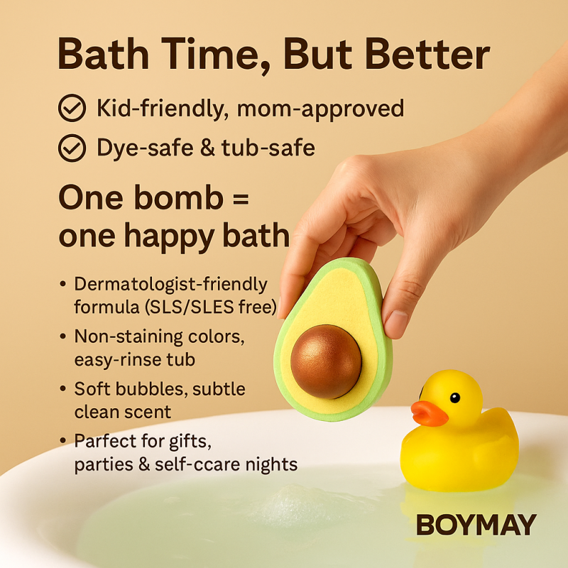 Avocado Bath Bomb Supplier - Eco Friendly Bubble Fizzies