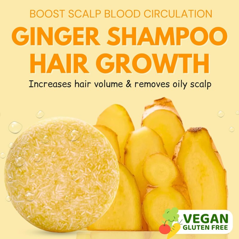 Shampoo Bar Set Supplier - 3 Pack pH Balanced Ginger