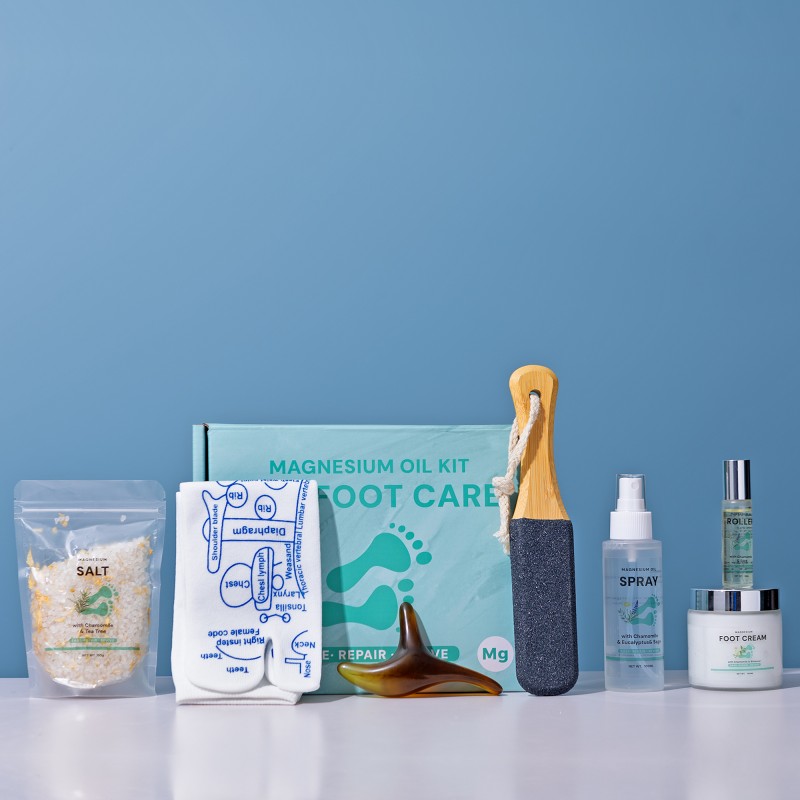 Foot Care Set Factory - OEM ODM 7PCS Magnesium Oil Spray Bath Salts