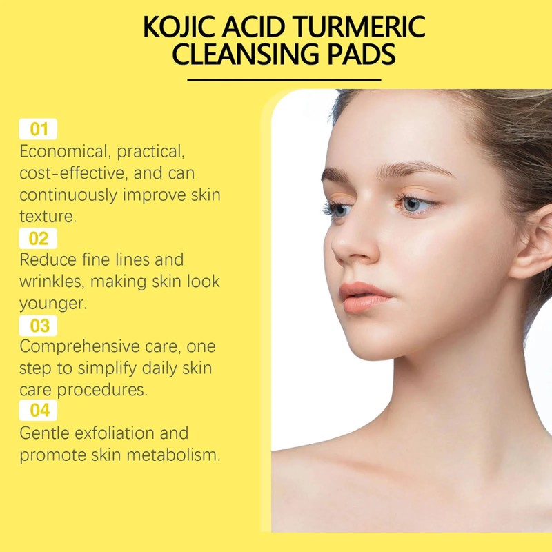 Cleansing Pads Factory - Custom Wholesale Brightens Energizes Kojic Acid