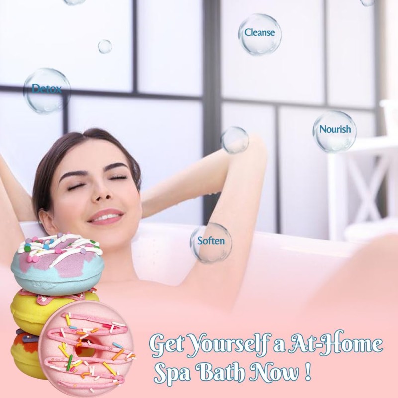 Bathbombs Gift Set Manufacturer - Natural 4 Scents Organic Donut Ladies