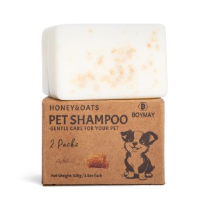 Dog Shampoo Bar Manufacturer - Custom 2 Pack Pet Hair Care Honey Oats