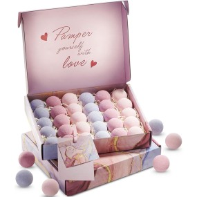 Marbleized Bath Bomb Factory - 30pc Spa Gift Set