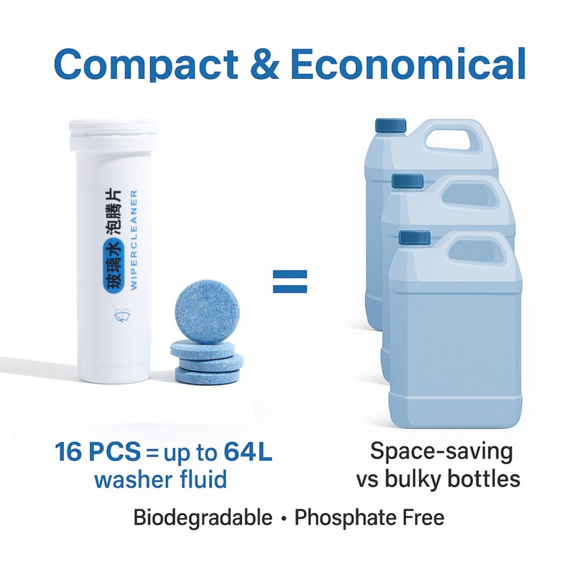 Glass Cleaner Tablet Supplier - Fast Dissolve Auto Windshield