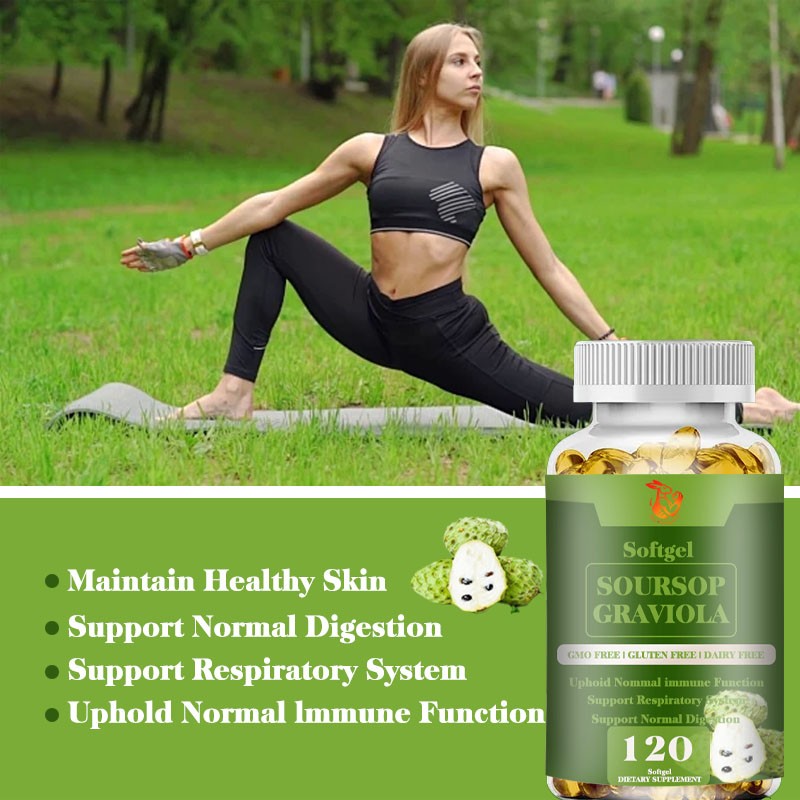 Soursop Softgels Supplier - High Quality Organic Graviola Herbal Adult Skin