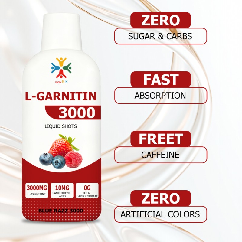L-Carnitine Liquid Shots Supplier - Custom Label OEM Mixed Berry Motivation Recovery