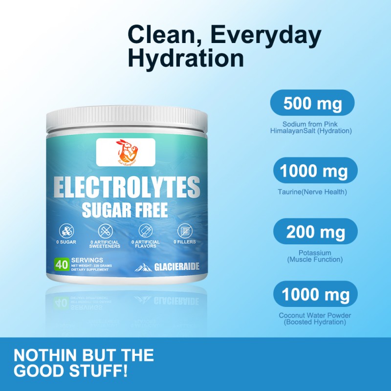 Electrolytes Powder Manufacturer - Sugar Free Muscle Function Recovery Energy