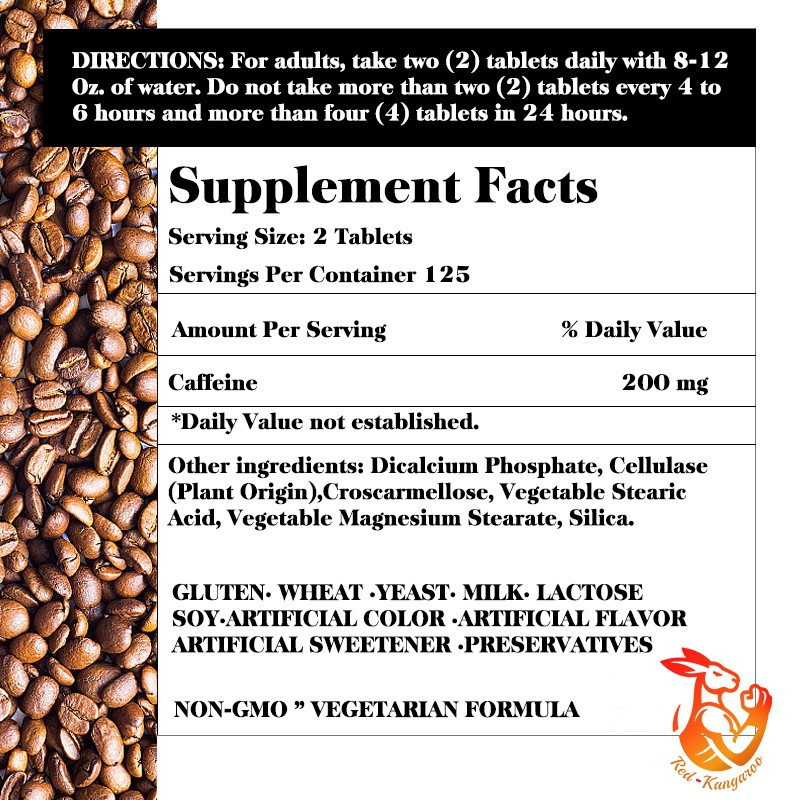 Caffeine Tablets Manufacturer - OEM Advanced Athlete 200mg Immunity Booster