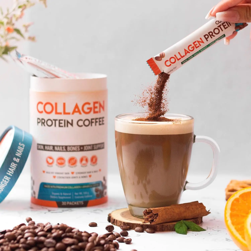 Collagen Coffee Powder Factory - Factory Price Weight Loss Skin Whitening Protein