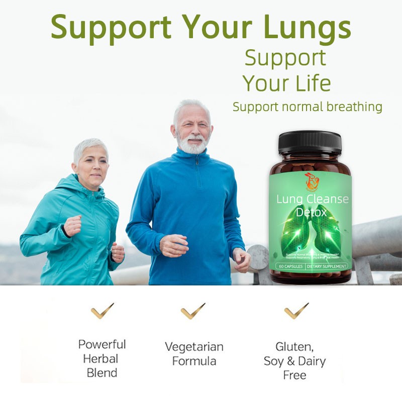 Lung Cleanse Capsules Factory - OEM Herbal Respiratory Health Breathing Support
