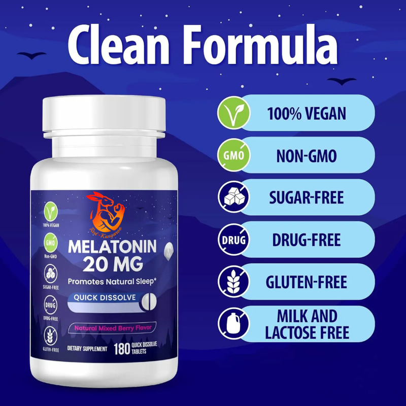 Melatonin Tablets Manufacturer - Factory Wholesale Vegan Natural Sleep Tablets