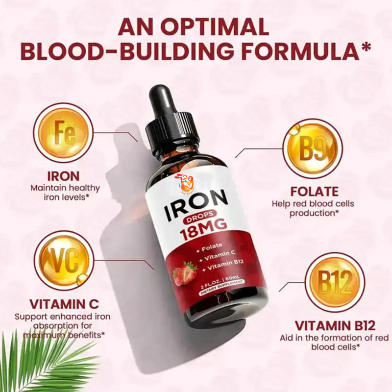 Iron Liquid Drops Supplier - Factory Wholesale Red Blood Cells Vitamin C Women