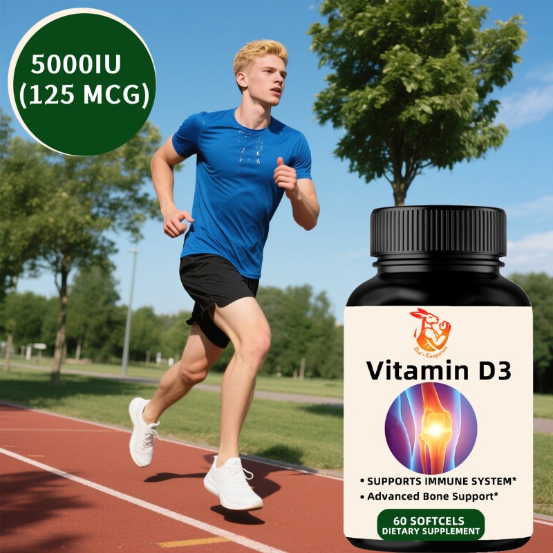 Vitamin D3 Softgel Manufacturer - Customizable 5000 IU Immune Health Adult