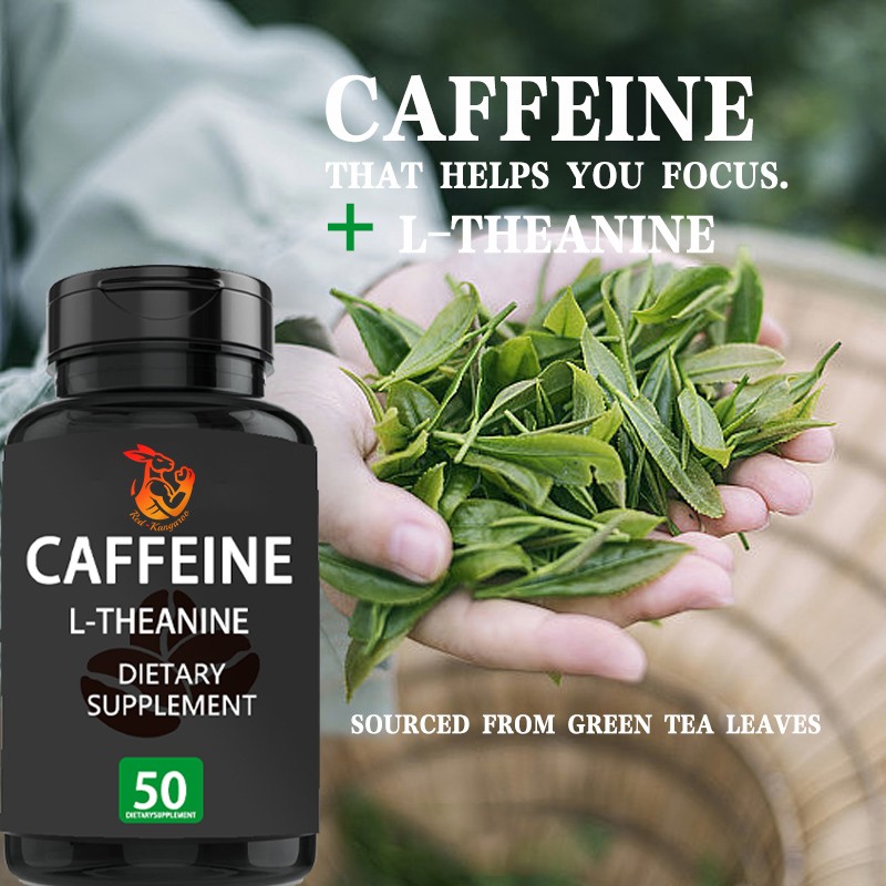 Caffeine Softgels Factory - OEM L-Theanine Energy Clean Focus Adult