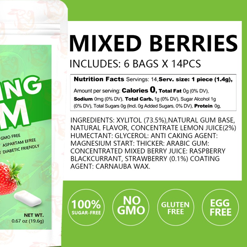 Natural Gum Factory - Wholesale Price GMO Free Xylitol Concentration Women Men